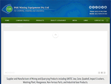 Tablet Screenshot of pkmining.com.au